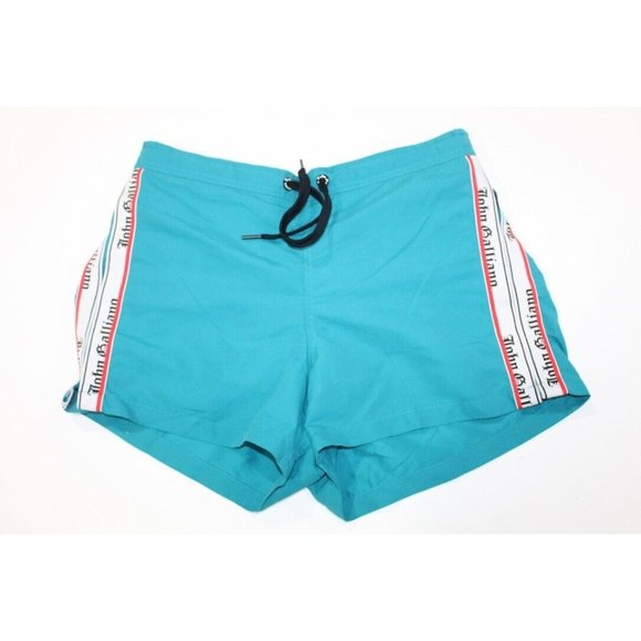 John Galliano Other - John Galliano Turquoise Blue Swim Shorts Trunks Recent Authentic US Size Small